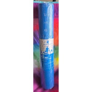 Beachbody Premium Yoga Mat Blue Extra Thick Non Slip Fitness Exercise Mat NEW